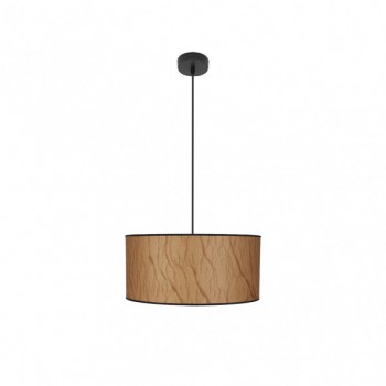 Distribuidor - Lâmpadas Diversas | Colgantes Clássicas | COLGANTE TAPIRO 1XE27 PERGAMINO/NEGRO REGX40X40 CM Ref: 178494002